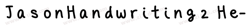 JasonHandwriting2 He字体转换